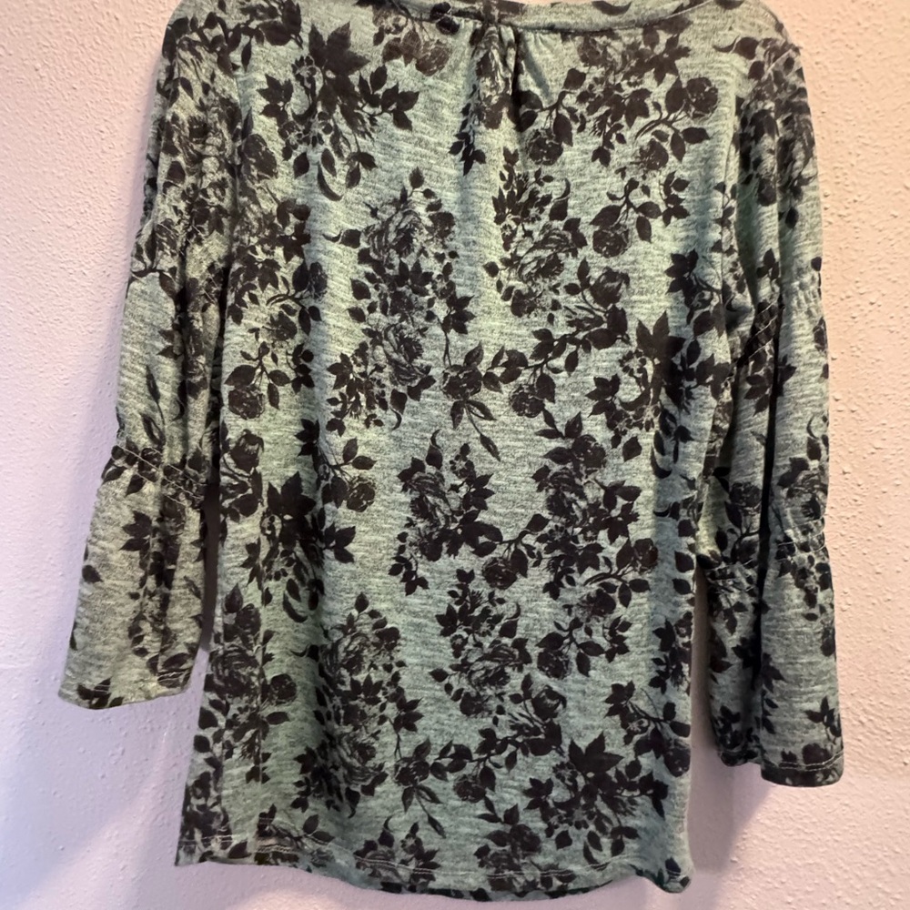 Maurices Teal and Black Women's Knit Top